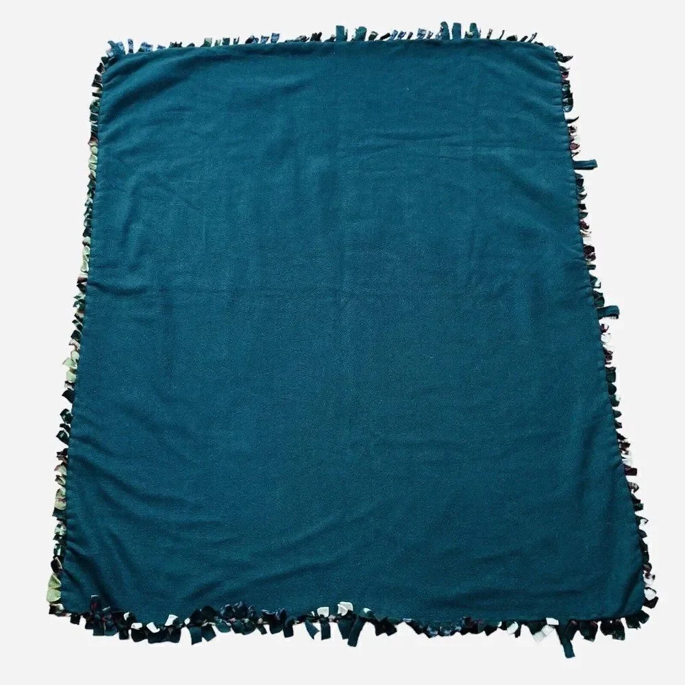 Handmade Fleece Blanket Hand Tied Large Throw 59